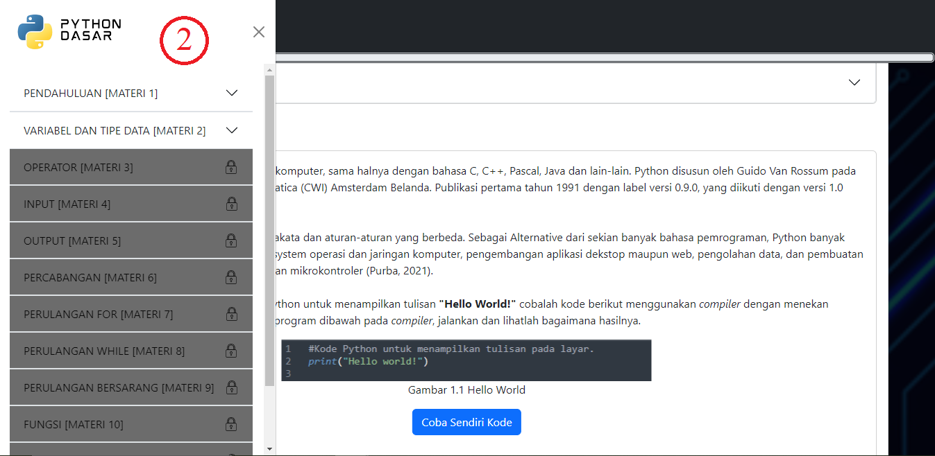 Petunjuk Sidebar