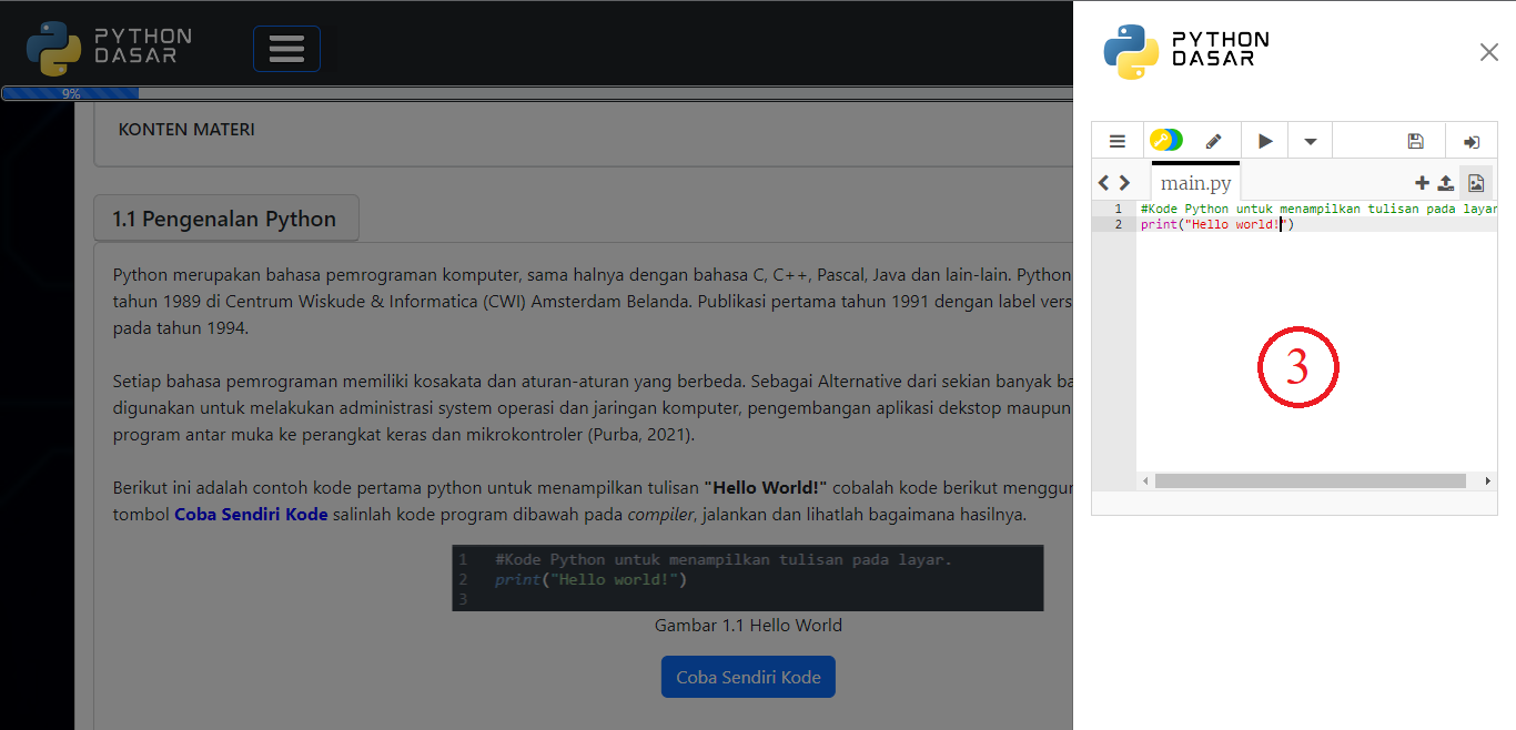Petunjuk Editor